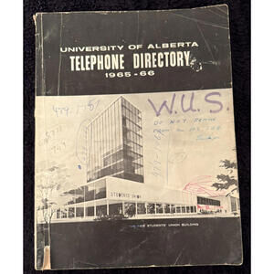 University of Alberta 1965-66, Vintage, Collectible, Alumni